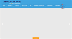Desktop Screenshot of bradloans.com