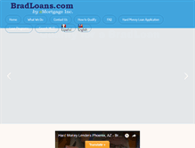 Tablet Screenshot of bradloans.com